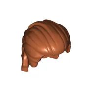 Hair Mid-Length Swept Back with Ruffled Back