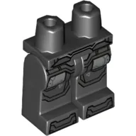 Hips and Black Legs with Pearl Titanium and Silver Armor Knee Pads and Boots Print