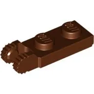 Hinge Plate 1 x 2 Locking with 2 Fingers On End, with Groove, 9 Teeth