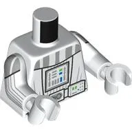 Torso, Darth Vader/Jedi Vader Armor, Utility Belt print, White Arms and Hands