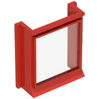 Window 1 x 3 x 3 with Glass for Slotted Bricks