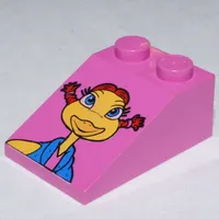 Slope 33° 3 x 2 Smooth with McDonald's Girl Pigtails Print