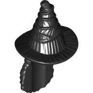 Hair and Hat, Witch, Staggered with Long Curly Hair