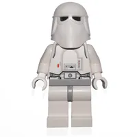 Snowtrooper, Light Bluish Gray Hips, Plain Black Head, White Hands