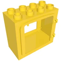 Duplo Door / Window Frame with Raised Door Outline, Completely Open Back