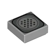 Tile 1 x 1 with Telephone Speaker Print