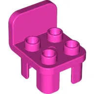 Duplo Chair with 4 Studs and Rounded Back