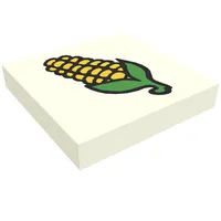 Tile 2 x 2 with Fabuland Corn Print