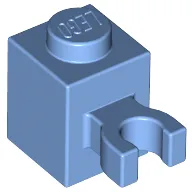 Brick Special 1 x 1 with Clip Vertical [Thick U Clip, Solid Stud]