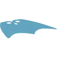 Neckwear Cape, Scalloped 3 Points with One Side Shiny [Traditional Starched Fabric]