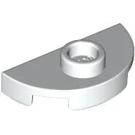 Plate Round 1 x 2 Half Circle with Stud (Jumper)