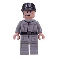Imperial Crew, Light Bluish Gray Uniform, Black Cap, Open Mouth