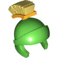 Helmet, Bright Light Yellow Broom Plume print (Marvin the Martian)