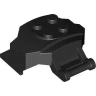 Large Figure Cover 4 x 3 x 2 with Bar, 4 Studs, Ridged