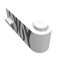 Door 1 x 3 x 1 Right with Safari Stripes Print