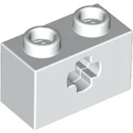 Technic Brick 1 x 2 with Axle Hole Type 1 [+ Opening] and Bottom Pin