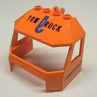 Windscreen 4 x 6 x 4 Cab with Hinge and 1 x 4 Bottom Cutout and Tow Truck Print