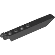 Hinge Plate 1 x 8 Locking with Angled Side Extensions, Rounded Plate Underside, 9 Teeth
