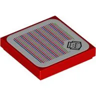 Tile 2 x 2 with Fire Bro and Barcode Print (Sticker)