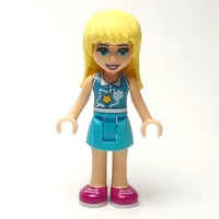 Stephanie - Medium Azure Top, Medium Azure Skirt