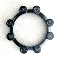 Watch, Bezel Round, 8 Studs
