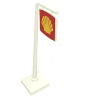 Road Sign Cantilever Curved with Shell Logo Print