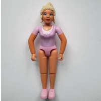 Belville Figure Fixed Elbows, Female, Tan Hair, Reddish Lilac Top, Light Yellow Hair, Bright Pink Shoes (Queen)