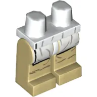 Hips and Tan Legs with White Leggings Print