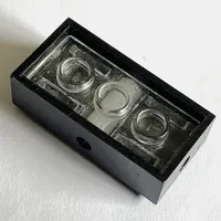 Brick Special 2 x 4 with Wheel Holder Old, Clear Bottom, White / Milky White Inside