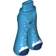 Minidoll Hips and Wide Pants with Dark Blue Toes, White Snow print