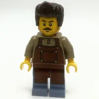 Barber, Reddish Brown Apron