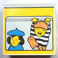 Duplo Tile 2 x 2 x 1 with Mosaic, Community 2 print - 9221-1