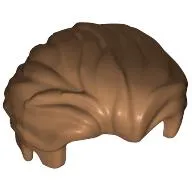 Hair Swept Back with Slight Widow's Peak and Short Side Burns [Plain]