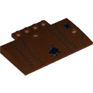 Slope Curved 5 x 8 x 2/3 with Tire Tracks and Oil Splotches Print