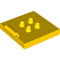 Duplo Plate 4 x 4 with 4 Center Studs and Hinge