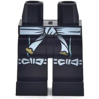 Hips and Black Legs with White Sash Belt, Tied Knee Pads print