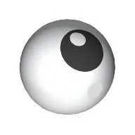 Technic Ball Joint with Black Eye Print