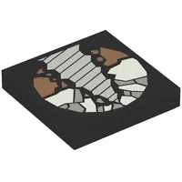 Tile 2 x 2 with Drill Print