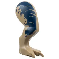 Animal Body Part, Dinosaur, Tyrannosaurus Rex Leg, Right with Dark Blue Spots print