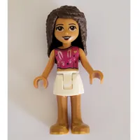 Andrea - Magenta Top, White Skirt