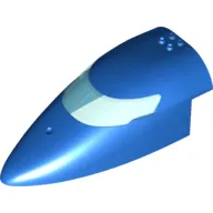 Aircraft Fuselage Curved Forward 8 x 16 x 5 with Trans-Light Blue Glass