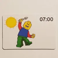 Activity Card, Time-Teaching 24-Hour Clock 07:00