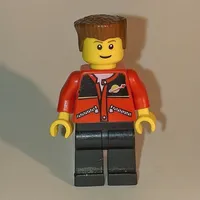 Man - Red Jacket, Black Legs