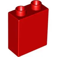 Duplo Brick 1 x 2 x 2 with Kids' New Year's Eve 2009 Print