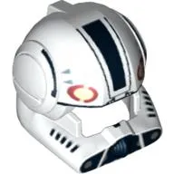 Helmet Clone Pilot with Open Visor and Black and Tan Details Print