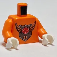 Torso MBA Level 3 Logo Print, Orange Arms, White Hands