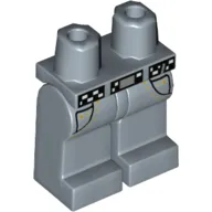 Hips and Sand Blue Legs with Belt and Pockets Print