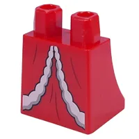 Hips and Legs Under Dress/Robe with White Furls print