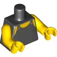 Torso Swimsuit Print, Yellow Arms and Hands