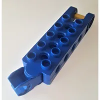 Duplo Toolo Brick 2 x 5 with 8 Side Screw Sockets, Swivel Bracket End and Clip End